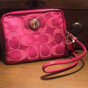 Coach Pink Wristlet